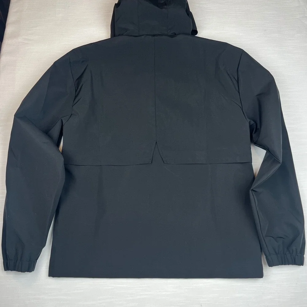 Weatherproof Men's Hooded Windbreaker Jacket Black S2670707SAM Small NWT
